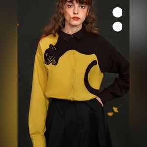 Black Panther Blouse/Shirt NWOT